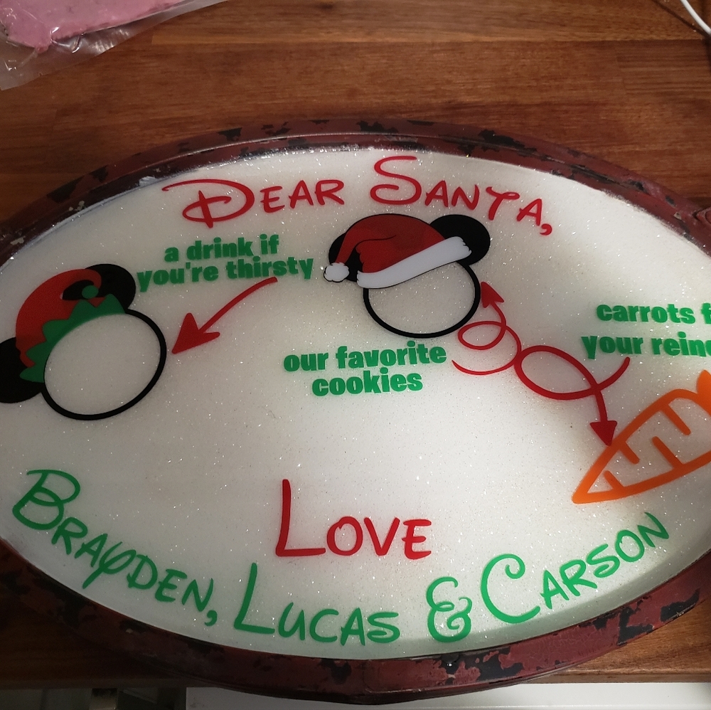 Personalized Santa Tray